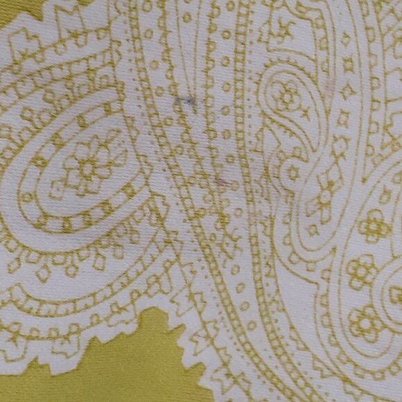 EVAN PICONE Stretch Casual Paisley Jacket w Snaps & Pockets; Lime; Size XL - Picture 3 of 5